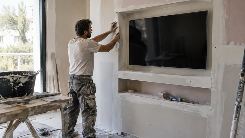 Niche pour tv en placo : le design moderne sur mesure qui sublime votre intérieur