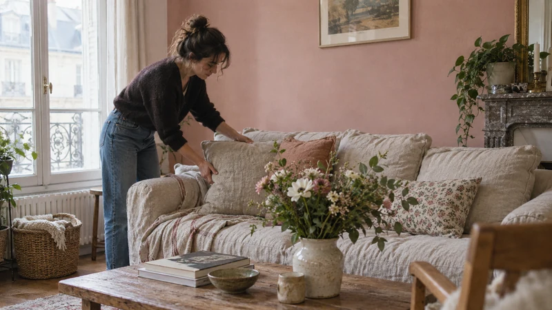 Le rose poudré, une touche de sophistication douce en décoration intérieure